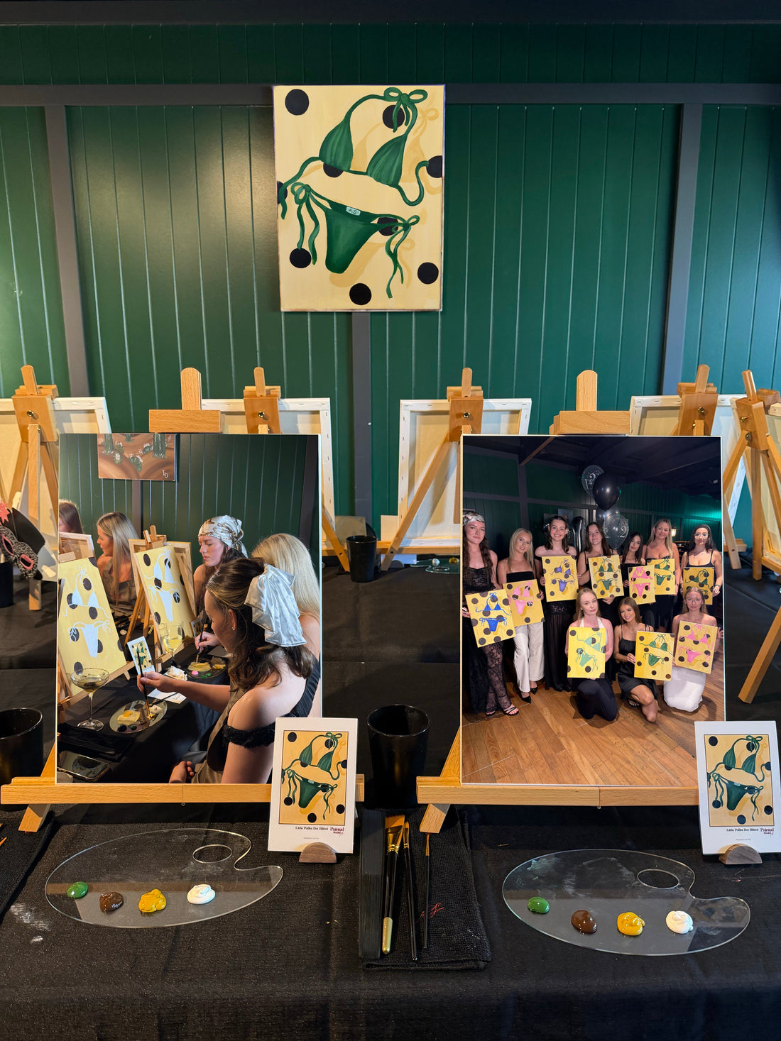 21st Birthday Paint & Sip in Miami Gold Coast | Polka Dot Bikini Party