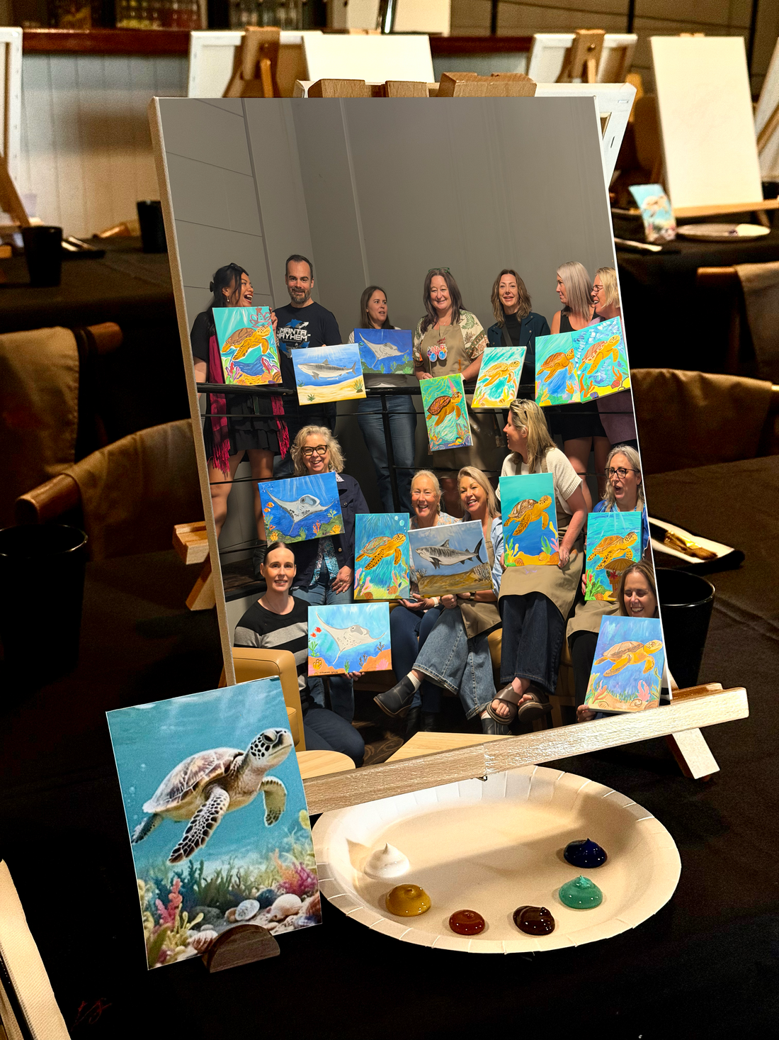 Corporate Team Building Paint & Sip at The Wattle Hotel | Gold Coast