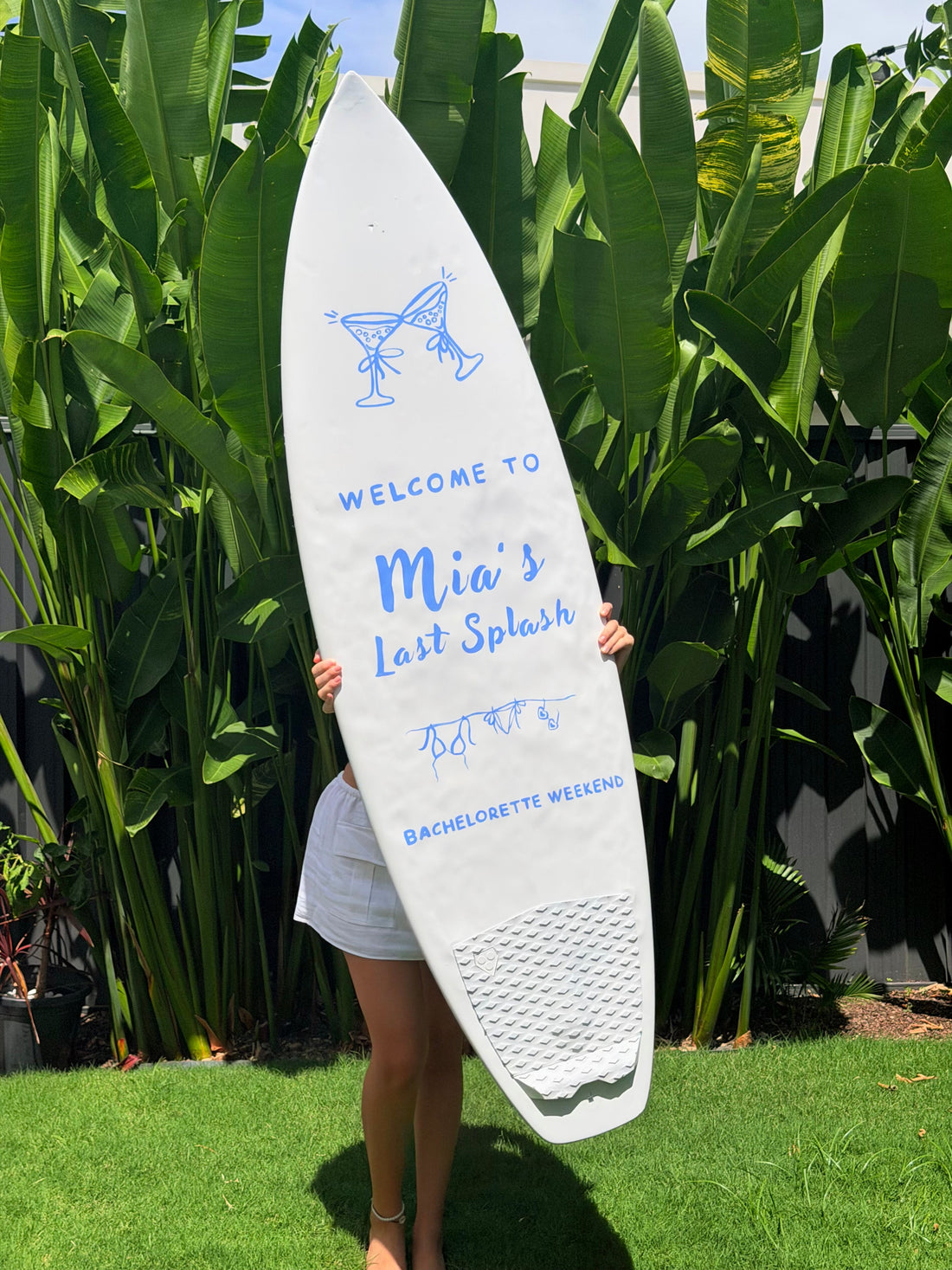 Custom Hens Party Sign Gold Coast | Personalised “Last Splash” Design