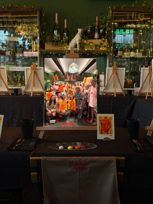 Crazy Hens Night Paint & Sip at Miami Marketta | Painted Social Gold Coast