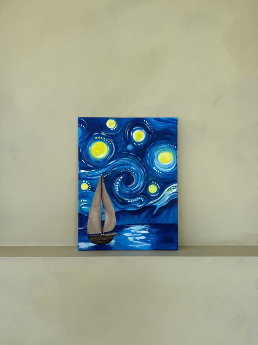 Starry Sail: Inspired by a Timeless Masterpiece